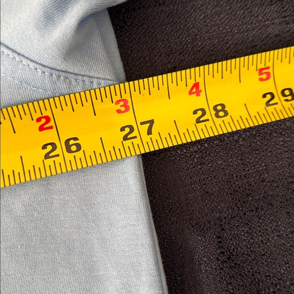 Burberry Light Blue Tee with Red Logo - Picture 5 of 9